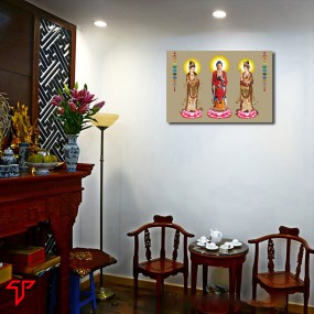 Tranh phật giáo tam thánh